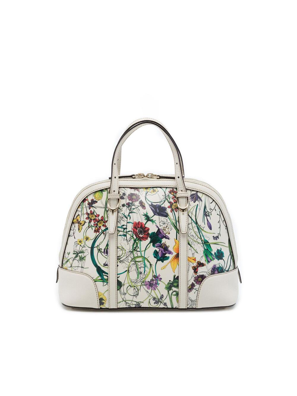 Gucci Small Leather Flora Nice Dome #369821G61B